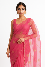 Blush Bloom Pre-Draped Saree