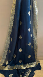Silver Star Pre-draped Saree – pre-draped saree in soft silk – ready to wear saree NZ