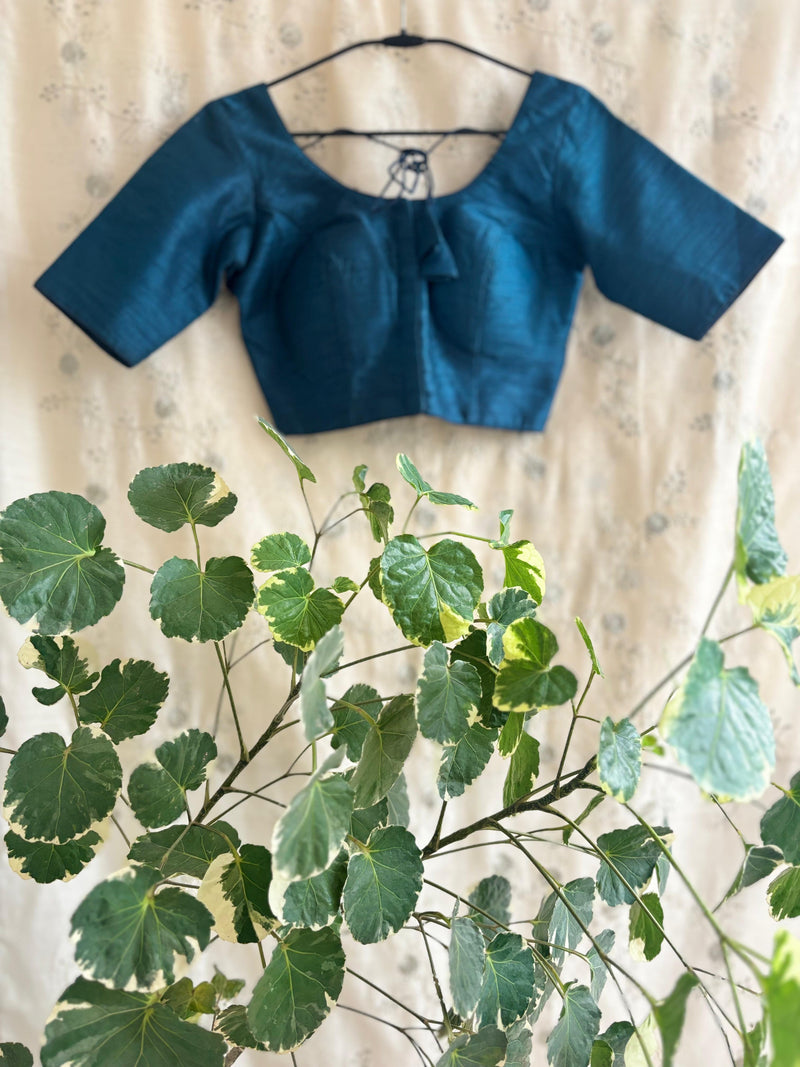 Moonlit teal blouse