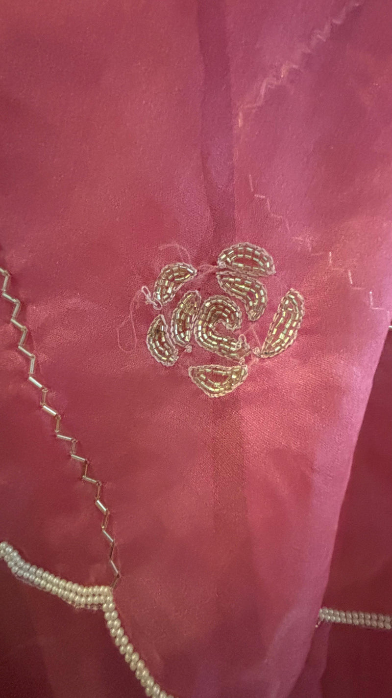 Blush Bloom Pre-Draped Saree