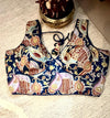 Midnight Muse Embroidered Corset Blouse