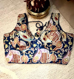 Midnight Muse Embroidered Corset Blouse
