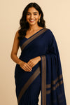 Midnight Gold Chanderi