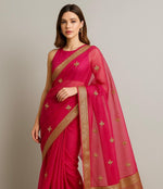 Cherry Flame Pre-Draped Saree