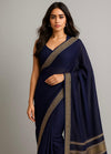 Midnight Gold Chanderi