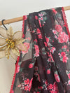 Red Rose Pre-draped Saree