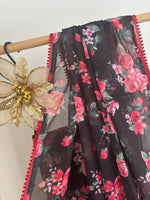 Red Rose Pre-draped Saree