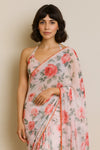 Peach Fusion Pre-draped Saree