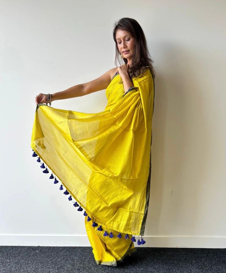 Krishna Pitambari pre-draped saree