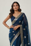 Silver Star Pre-draped Saree