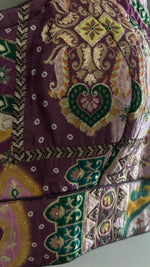 Boho Baagh Blouse pre-draped saree in brocade – ready to wear saree for parties in NZ