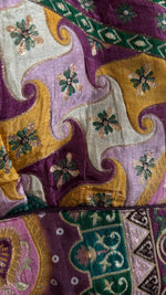 Boho Baagh Blouse pre-draped saree in brocade – ready to wear saree for parties in NZ