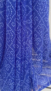 Indigo Bandhini Pre-draped Saree