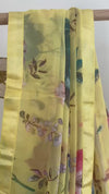 Yellow Blooms Pre-draped Saree