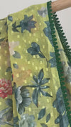 Zesty Yellow Pre-draped Saree