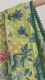 Zesty Yellow Pre-draped Saree
