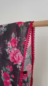 Red Rose Pre-draped Saree