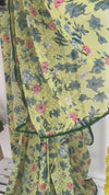 Zesty Yellow Pre-draped Saree