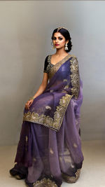 Royal Radiance Pre-Draped Saree – pre-draped saree in organza – ready to wear saree NZ