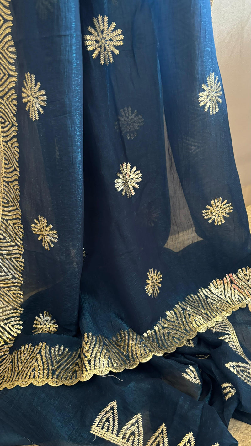 Silver Star bridal pre-stitched saree – soft silk ready to wear saree NZ